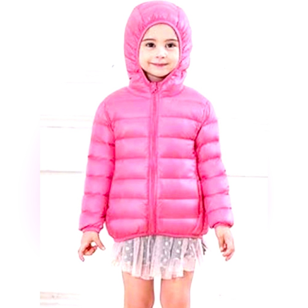 NEW Puffer Pink Jacket size 4 Toddler Girl